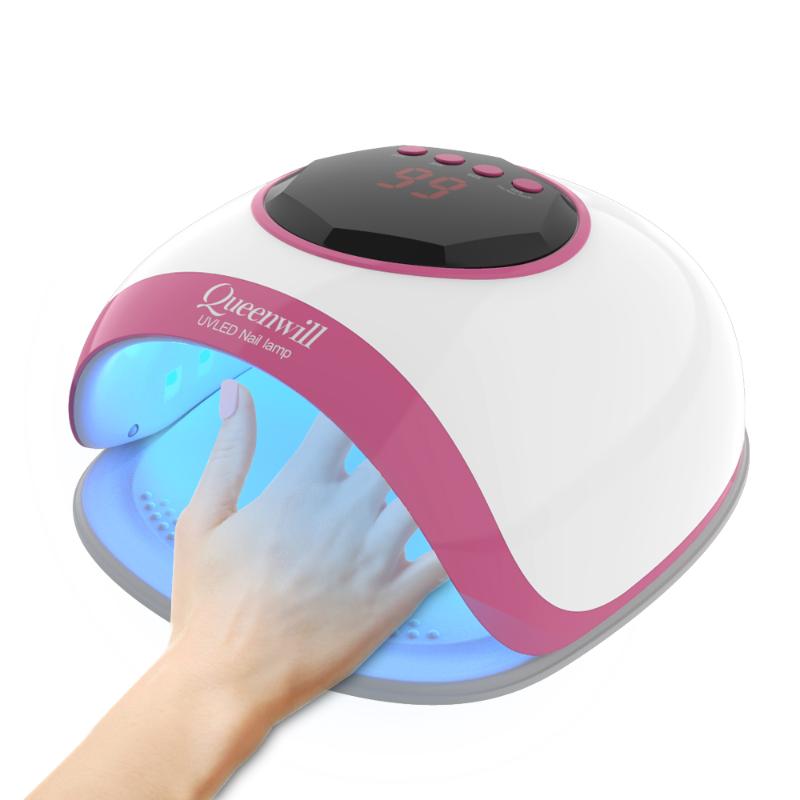

LED Nail Lamp for Manicure 54W Nail Dryer Machine UV Lamp For Curing UV Gel Polish sensing LCD Display Manicure Salon Tool, Eu plug