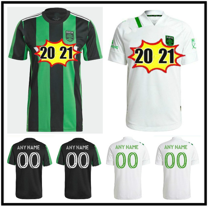 

2021 Austin FC soccer jerseys new Inaugural MLS 21 22 BOLD Home Black Green DARIO CONCA KLEBER XAVIER BAEZ Men kits Football shirts Uniform