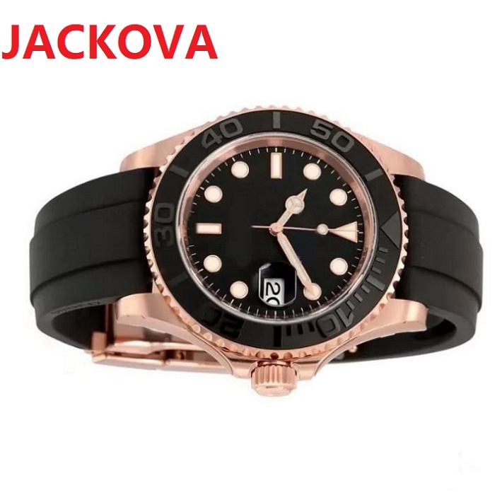 

Top Mens watches Mechanical Automatic 2813 movement 42mm Rose gold case rubber strap luminous wristwatches 5ATM waterproof trendy Popular Casual Fashion watches, As pic