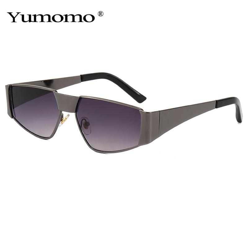 

Retro Cat Eye Metal Punk Sunglasses Women 2020 Fashion Clear Blue Yellow Eyewear Men Trending Sun Glasses Shades UV400