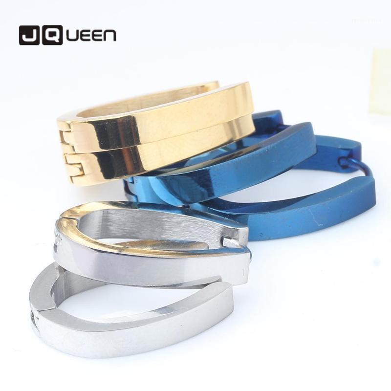 

Korean New Fashion Simple Glossy Oval Euro-American Popular Earrings Stainless Steel Titanium Steel Earrings1