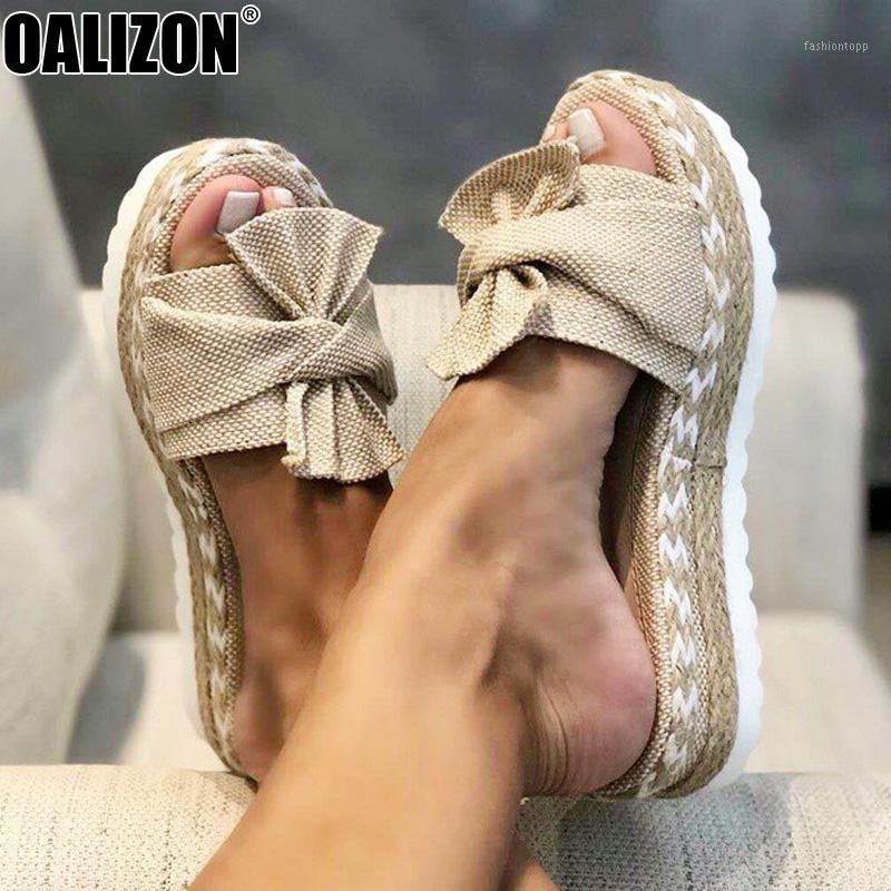 

Fashion Bow Summer Ladies Women Casual Open Toe Woven Straw Flange Soled Loafers Mules Loafers Slippers Espadrilles Shoes R3811, White
