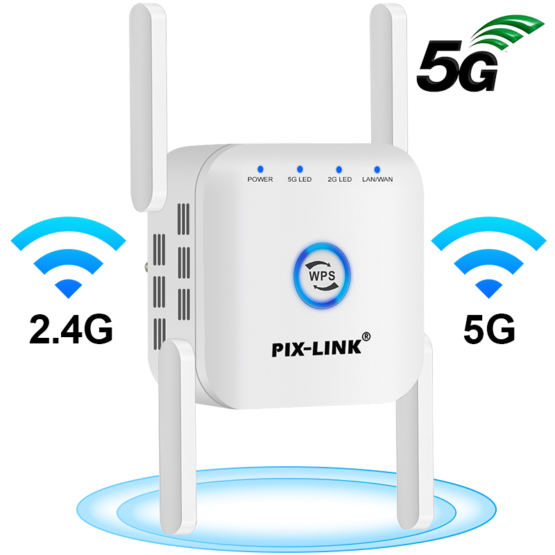

5G Wifi Repeater 5Ghz Wifi Extender 5 Ghz Wifi Amplifier Booster Wi fi Router 300Mbps 1200Mbps Wi-Fi Signal Repeater 2.4G 5G
