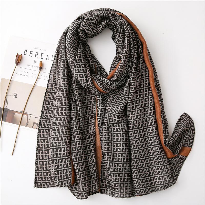 

Scarves Designer Scarf Men High Quality Cashmere Women Retro Shawl Spots Striped Wrap Winter Wram Scarves1