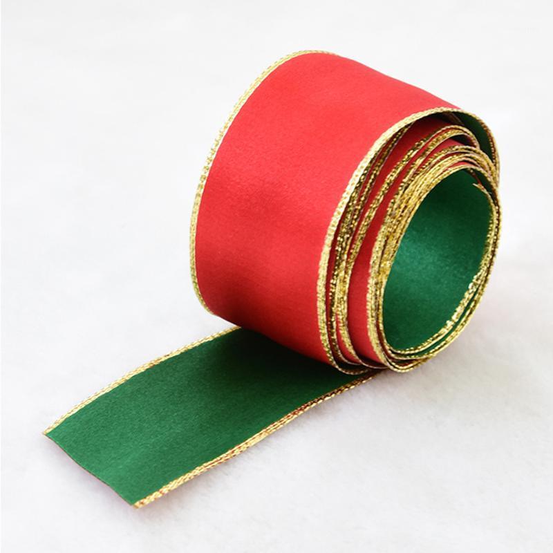 

3.8x200cm Christmas Gilding Ribbons Wedding Festival Party Decoration For DIY Christmas Decoration For Home1