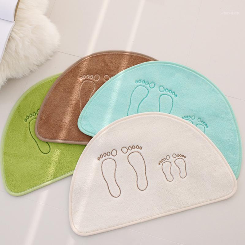 

Cushion/Decorative Pillow Solid Color Coral Cashmere Mats Bathroom Non-Slip Mat Machine Washable Household Carpet Feet Bath Rugs