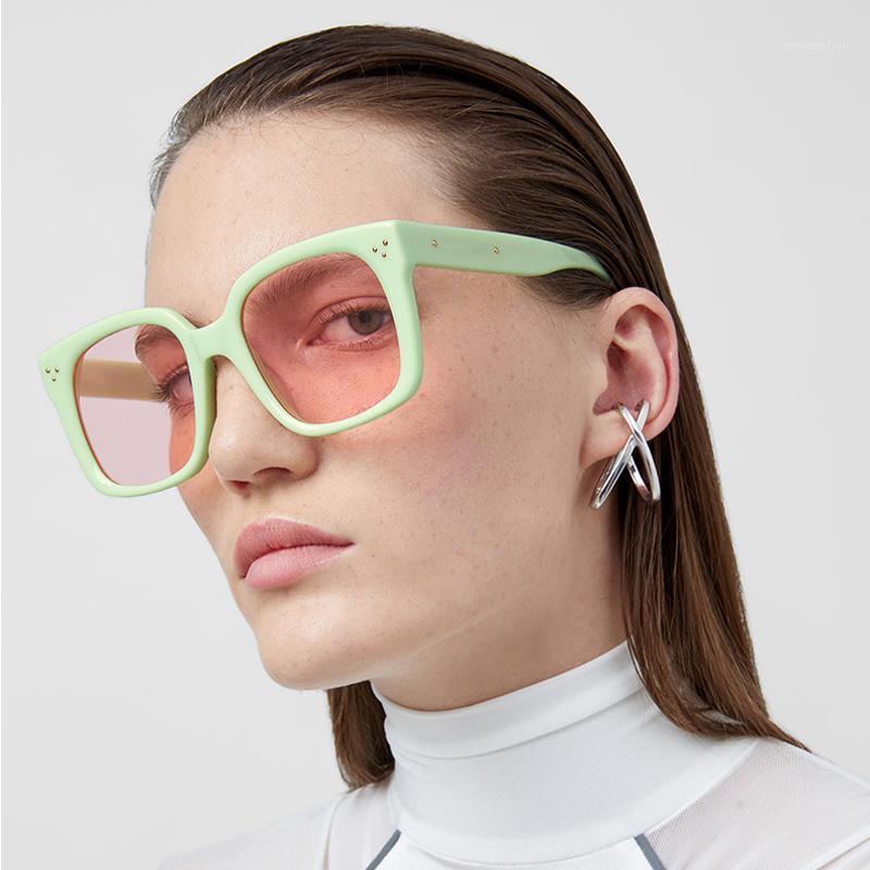 

AOZE 2020 Luxury Square Sunglasses Women Retro Brand Design Fashion Sunglasses For Men Ladies Eyeglasses UV Women ins Popular1