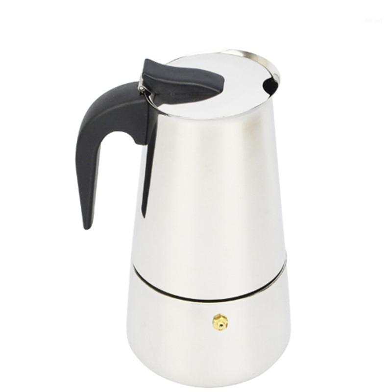 

New 2/4/6/9 Cups Stainless Steel Coffee Maker Latte Percolator Moka Pot Espresso Stove Top Pot Portable Automatic Machine1