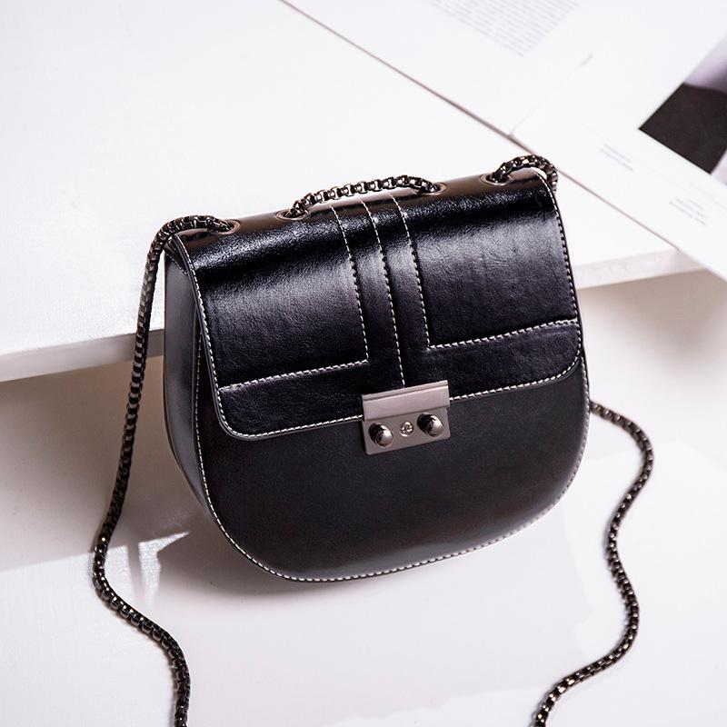 

New style women's bag fashion one shoulder leisure messenger bag, Black