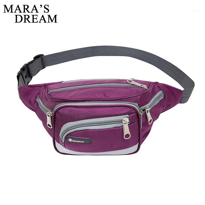 

Mara's Dream New Women Men Waist Bags Belt Bag Unisex Waterproof Oxford Waist Pack Mobile Phone Pouch Bag Travel Money Blet1, Sky blue