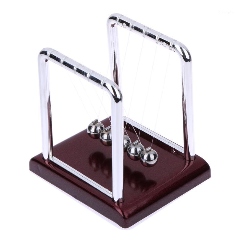 

Wholesale- New Design Hot Sale Early Fun Development Educational Desk Toy Gift Newtons Cradle Steel Balance Ball Physics Science Pendulum1