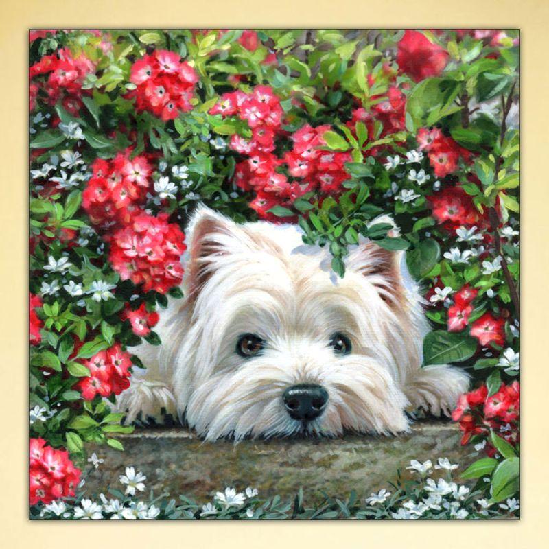 

Kneeling Dog DIY 5D Full Drill Diamond Painting Embroidery Cross Stitch Crystal XXFA