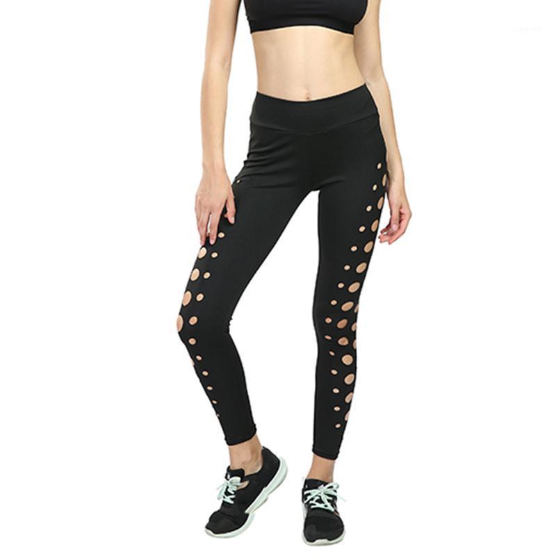 

Ladies Yoga Pants Sports Sexy Circle Hollow Pantalon Bottom Pants Outdoor Fitness Mesh Stitching Breathable Yoga Pant#LR101