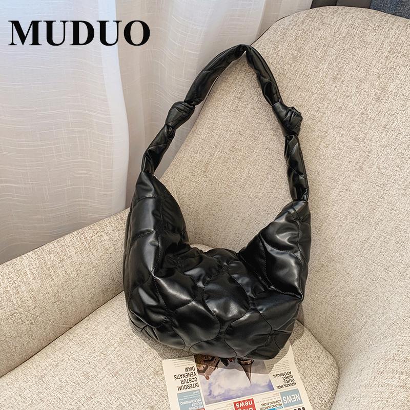 

MUDUO Korean Style Big Suede Crossbody Bags For Women Girls Casual School Hobos Ladies Shoulder Messenger Bags Winter 2021, Black