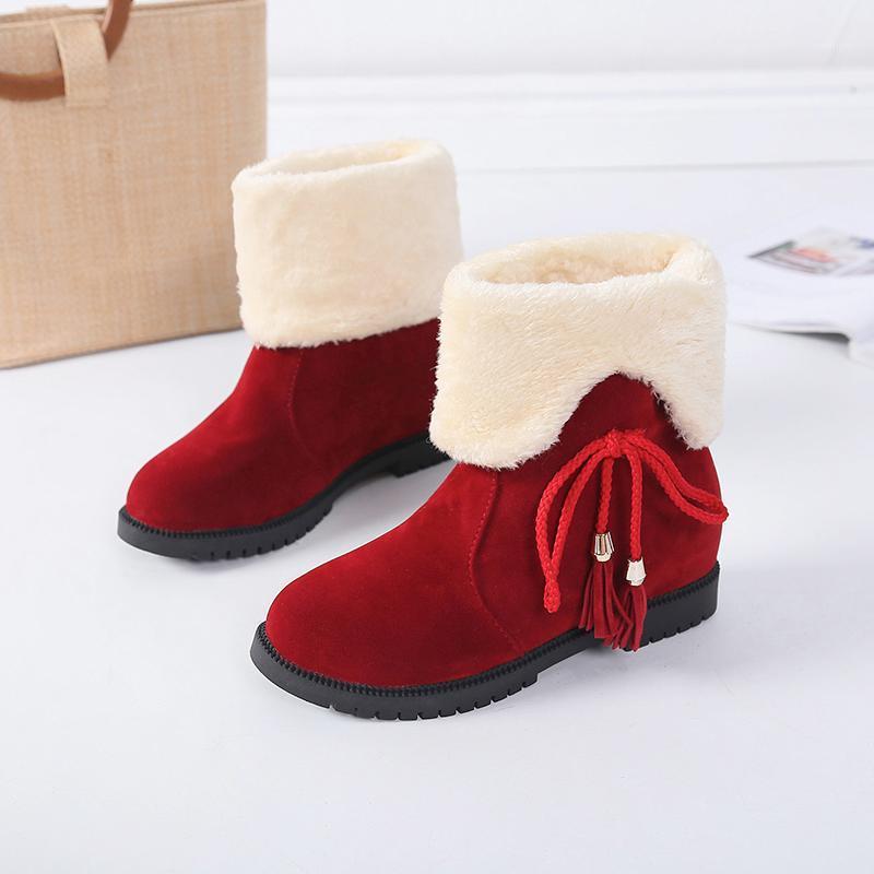 

2021 Autumn Winter Women Boots Mid-Calf Boots Brand Fashion Stretch Cotton Fabric Slip-on Flat Shoes Woman1, Black