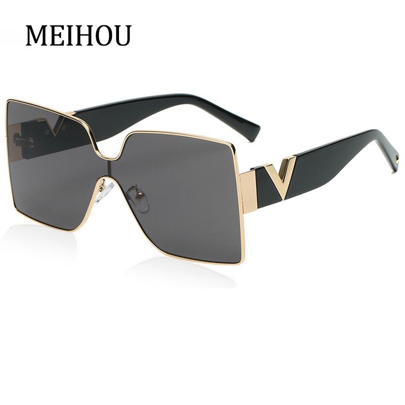 

Big Square Sunglasses Women Men Brand Vintage Oversized Rimless Shades For Women Eyewear Lunette De Soleil Femme