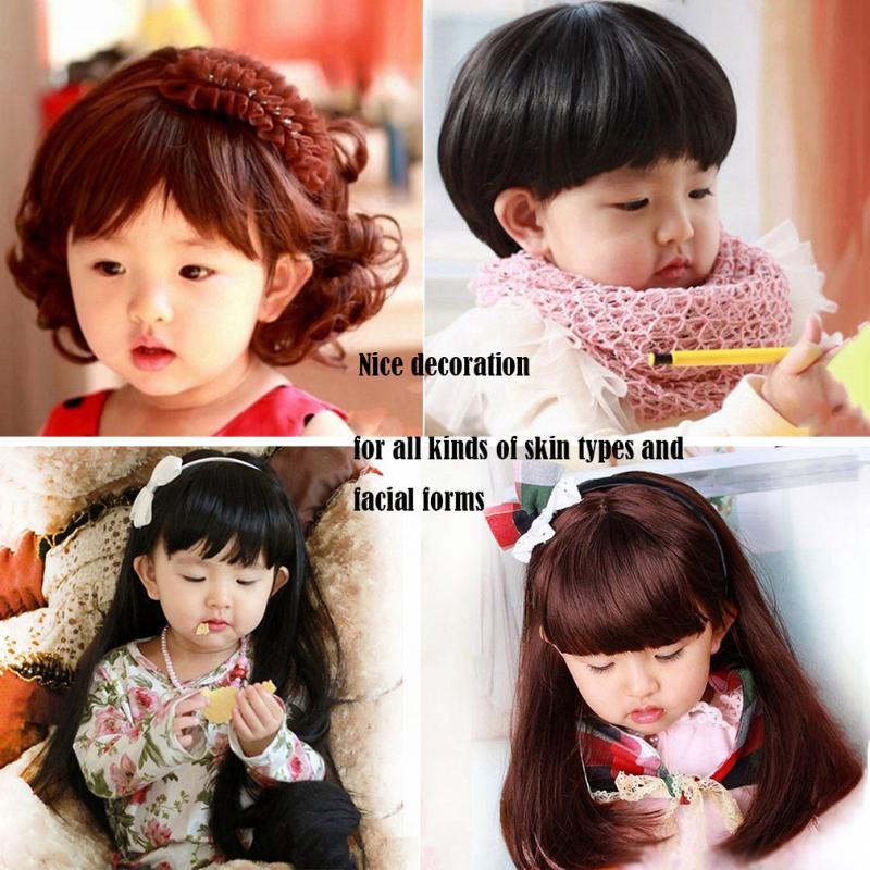 

Lovely Adorable Boys Girls Hair Wig Full Head Children Wigs Cute Kids Daily Wearing Hairpiece For 5-10 Years Old, Type 8