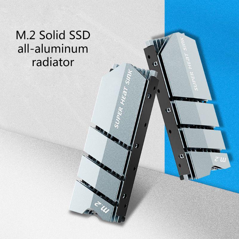 

1Set M.2 SSD NVMe NG-FF Heat Sink Aluminum Heatsink with Thermal Pad for M2 2280 SSD Hard Disk Desktop PC Thermal Gasket
