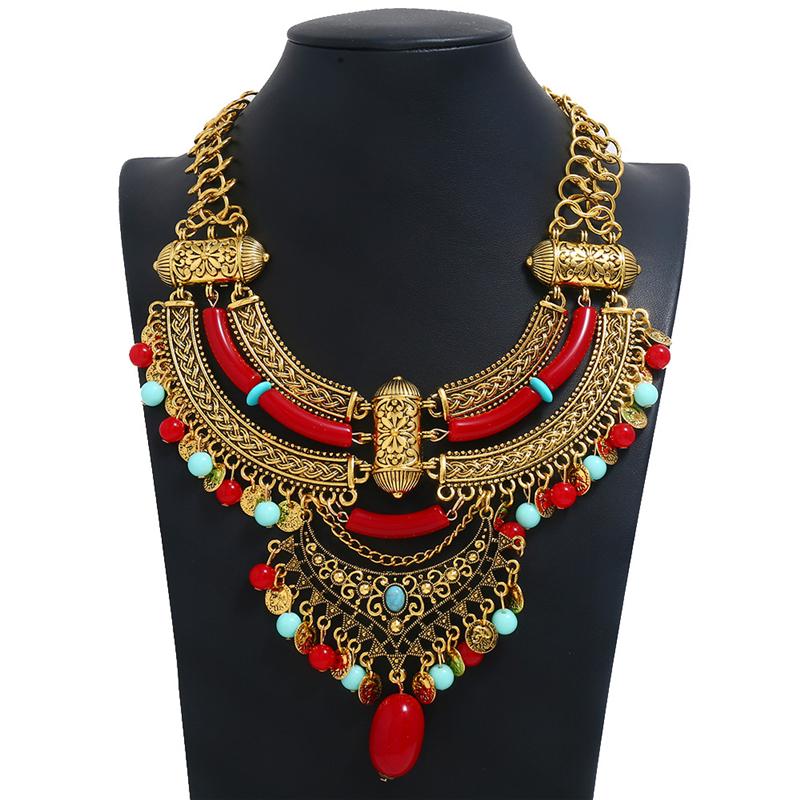 

Liuxsp Vintage Bohemia Ethnic Maxi Statement Necklace Women Jewelry Necklaces Pendants Collares