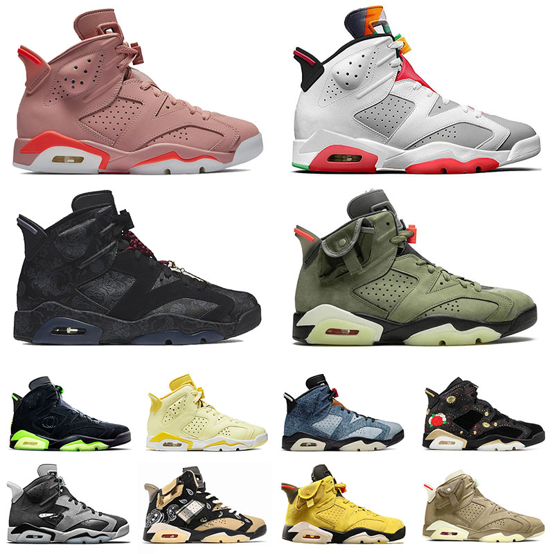 

Jumpman 6 6s Mens Womens Basketball Shoes Singles Day VI Millennial Pink Floral Cactus Jack Hare Smoke Grey Men Sports Sneakers Trainers, B5 40-47 hommes