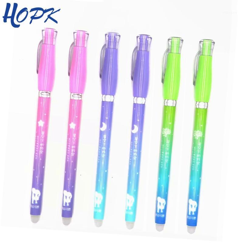 

3 Pcs/ Set Cute Star Moon Erasable Pen Handle 0.38mm Blue/Black Ink Gel Pen Rod for School Office Supplies Tool Stationery1