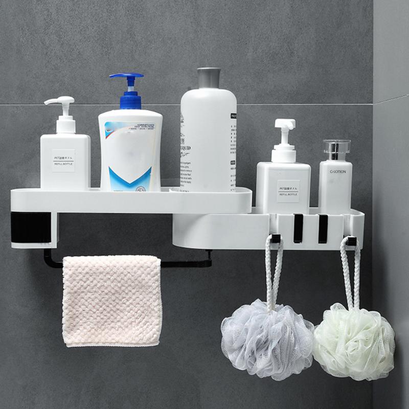 

Corner Shower Rack Shampoo Shower Rack Fixed Bathroom Kitchen Storage Storage Box Wall-mounted Bathroom Accessories