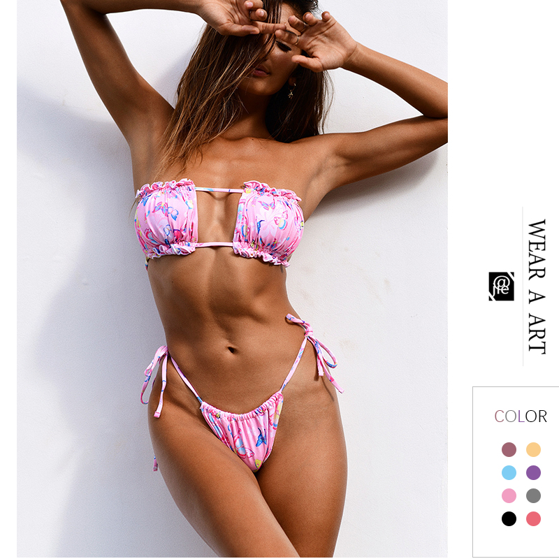 

Women Waist Bikini Swimsuit Lady Waist Bikini Swimsuit Female Solid Bra Fashion Biquni Simple Sexy Popular New Hot Sale Mature Bikini Young, Red