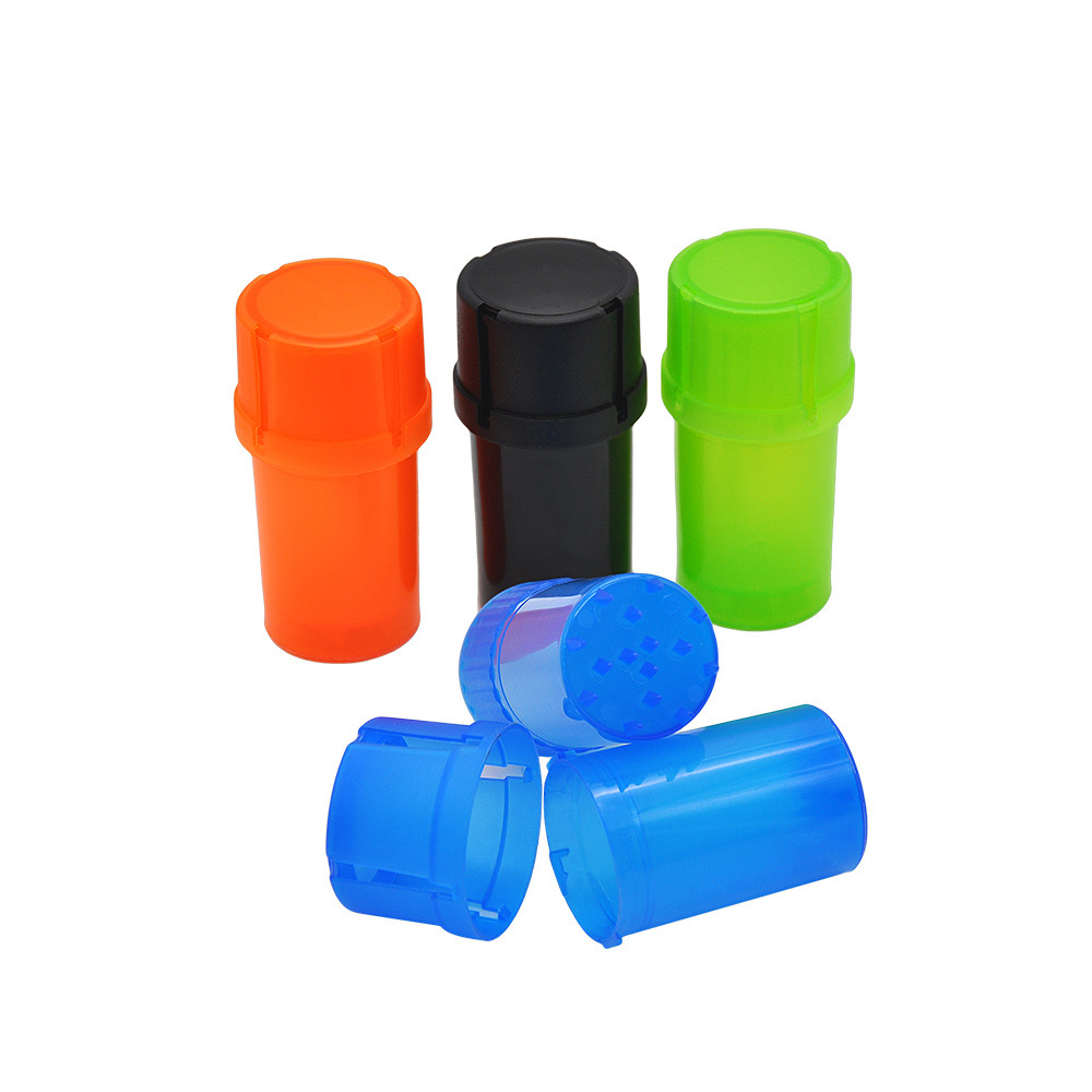 

New Plastic tobacco spice Grinder herb Grinder Crusher Smoking 40mm diameter 3parts Tobacco Smoking Accessories vs metal grinder