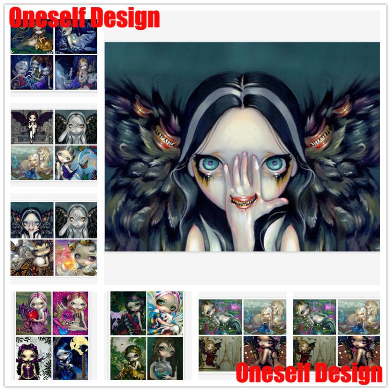 

2020USA Top Popular Diamond Painting Full Square 5d diamond embroidery Cute Girl mosaic Cartoon Girl rhinestone pictures