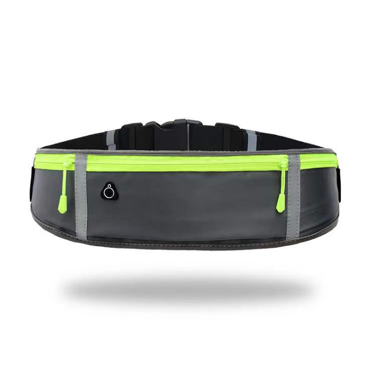 

Outdoor running waist bag multifunctional three-layer zipper pocket waist bag cycling dancing yoga fitness belt45632