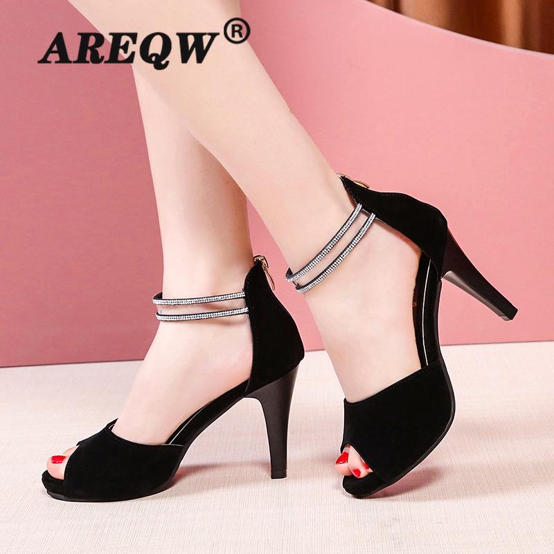 

Elegant Sexy Summer Peep Toe Women's Heel Female Feminino Gladiator Lady Sandals Mujer de Zapatos Sapatos Shoes