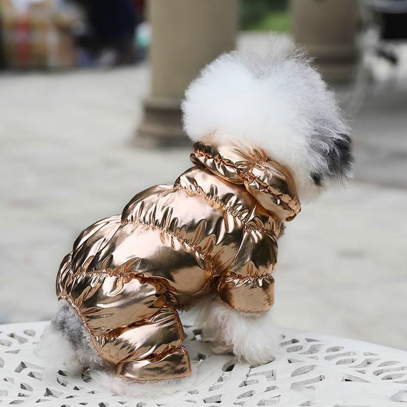 

Winter Warm Fashion Padded Fleece Costumes For Pet Dog Cat Luxury Warm Apparels Vest Puppy Thicken coat jacket Dog Clothes Bulldog Teddy