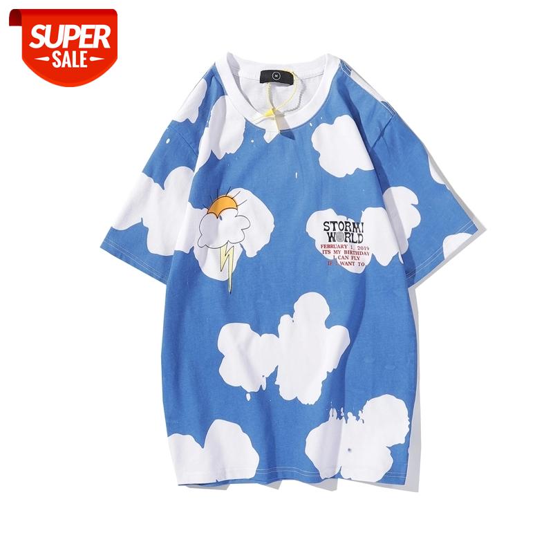 

Tie Dye ""wish you were here"" Foam Letter Tshirt Men and Women Oversize Crewneck Short Sleeve Summer Tee Hip Hop Casual, White;black