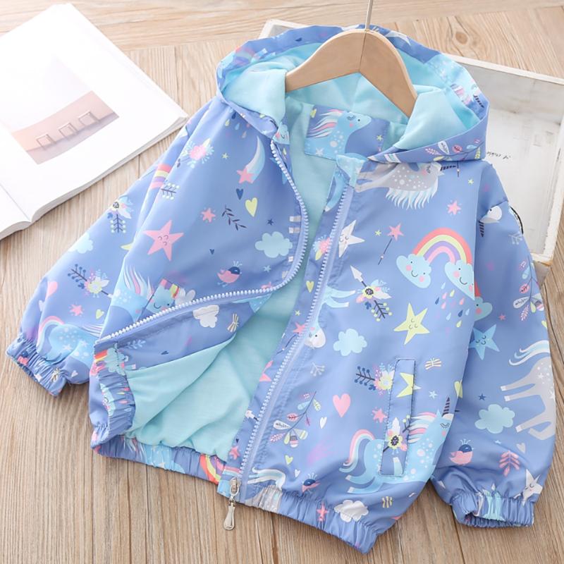 

2020 Kids Outerwear Toddler Baby Boy Girl 2020 spring and Summer New graffiti jackets for children and baby jackets zipper Coat, Pink
