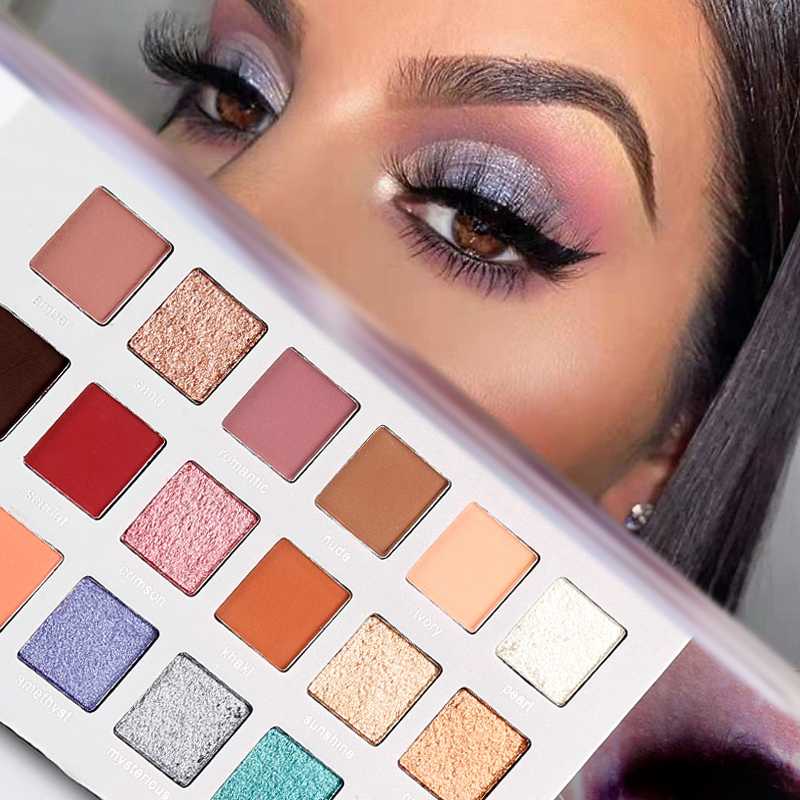 

1 Pcs 18 Color Beauty Glazed Eye Shadow Palette Make Up Highlight Natural Matte Pearlescent Eyeshadow Eye Cosmetics TSLM1, 01