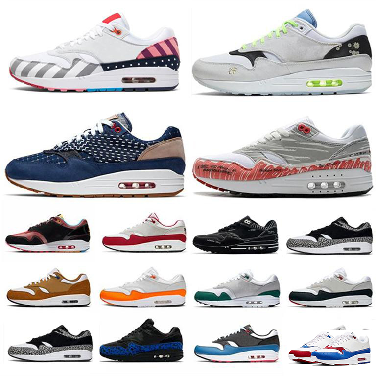 

2018 New Arrival 1 DLX Air ATMOS Casual Shoes Animal Pack 1s Leopard gra Men Maxes Women Classic Athletic Zapatos Trainers size 36-45 HG45, Color 8