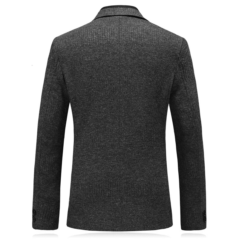 

2021 New Style Mens Blazers Autumn Blazer  o Business Wool Formal Grey Coat Men Slim Fit Plus Size -3xl UMTZ, Dark grey