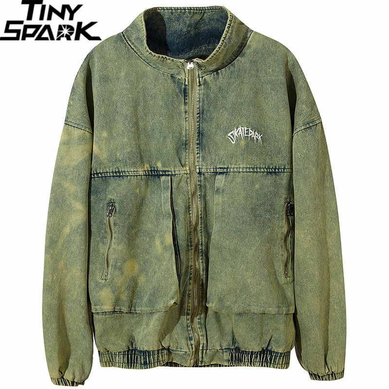 

Men Retro Vintage Denim Jacket Coat Hip Hop Oversized Denim Jacket Jeans Streetwear 2020 Autumn Zipper Windbreaker Jacket Thick, A569159 purple