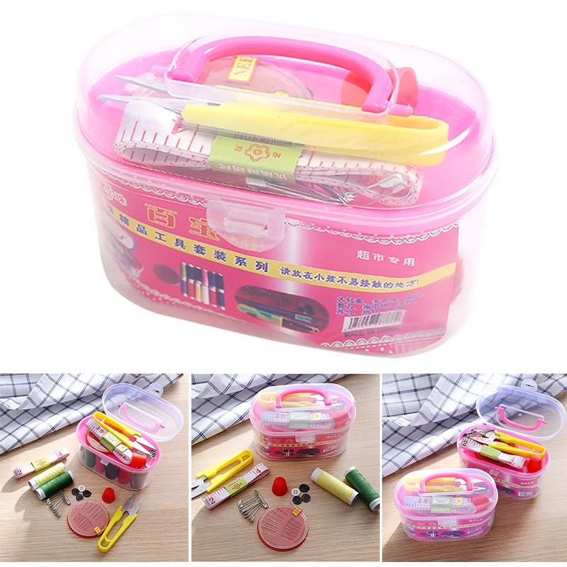 

NEW Sewing Thread Box Set Sewing Accessories for Home Travel Easy to Carry Durable