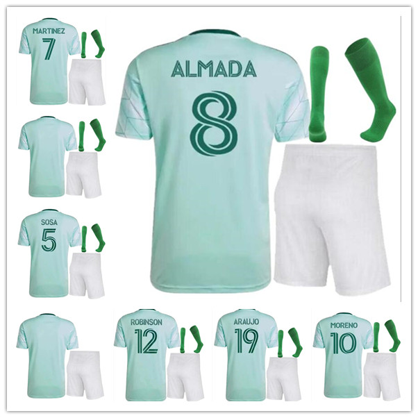 

22 23 MLS Atlanta United FC Soccer Jerseys 2022 2023 Away Black Maillots de foot MARTíNEZ BARCO ROBINSON DAMM Football shirt men +kids
