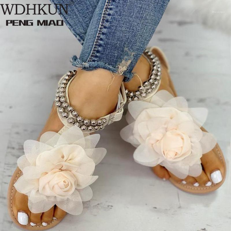 

2020 Plus Big Large Size 43 Leisure Beach Vacation Comfortable Flat Summer Women Shoes Sandals Woman Flip Flops Shoes Woman1, Beige