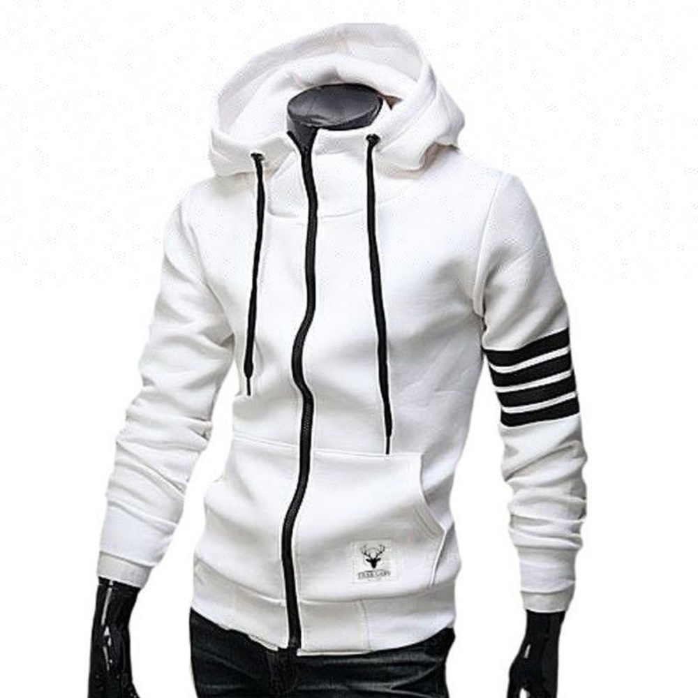 

Mens Hooded Sweater With Zipper Custom Men cardigan Hoodie, Beige