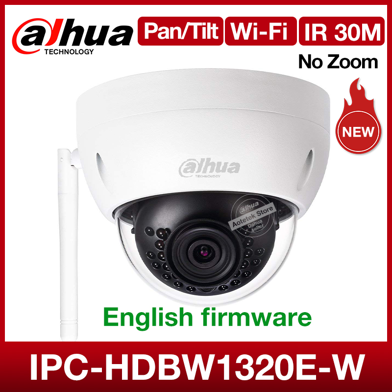 

Original Wifi Network Camera 3MP Wireless sd card outdoor security Mini Dome cctv IR 30m Camera onvif IP67 IPC-HDBW1320E-W