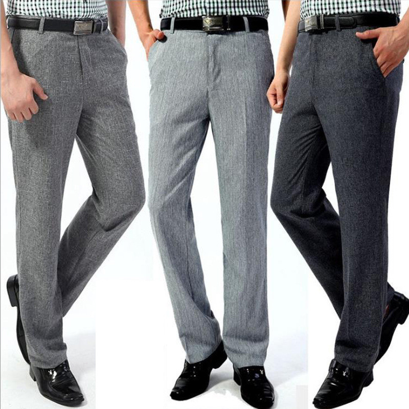 

Thin, New Summer Men's-bottoms High-waisted, Hot Casual Business, Straight Men's Pants, More Size -40. H3h5, 3616