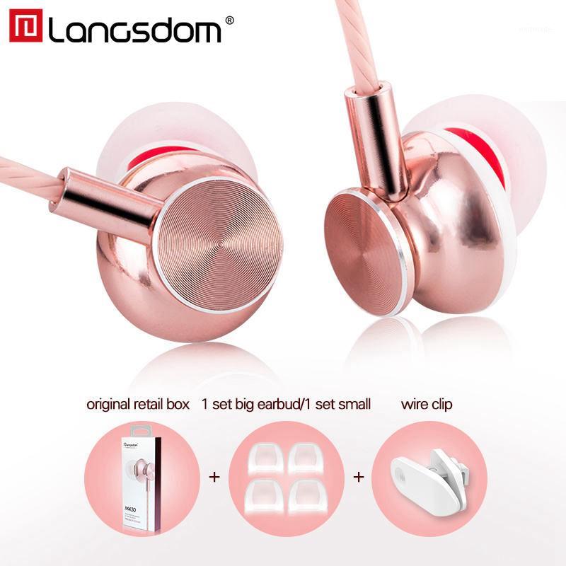 

Langsdom Wired In Ear with Microphone Super Bass Stereo Hifi Earphone Headsets 3.5mm Earbuds for Mobile Phone PC MP31