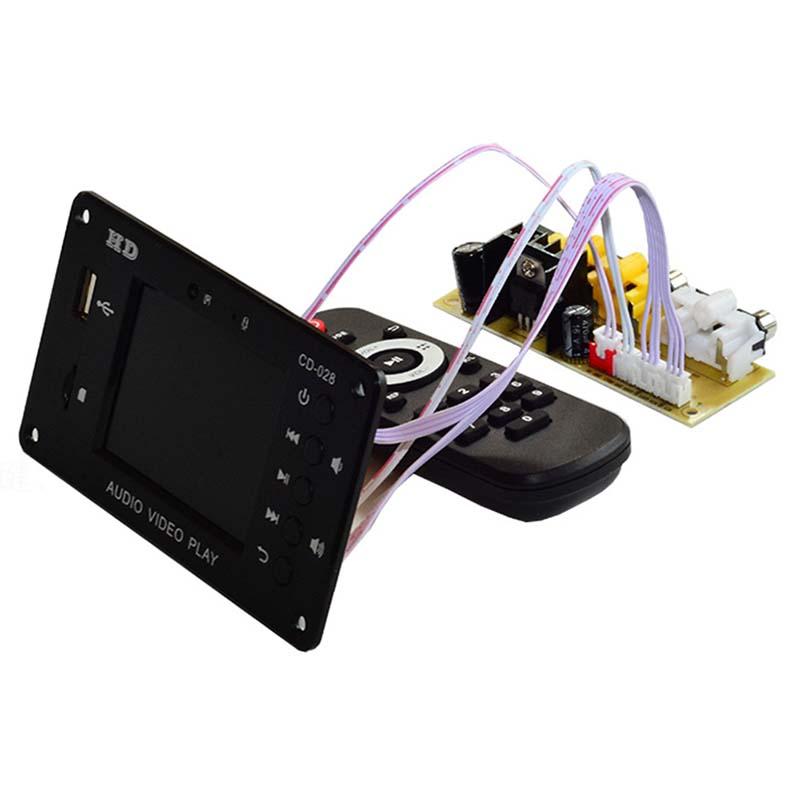 

Hot Bluetooth 5.0 MP3 Decoder Player 2.8Inch HD 7-24V Multimedia Video Decoding Module AUx USB TF Card DIY Sound Amplifiers