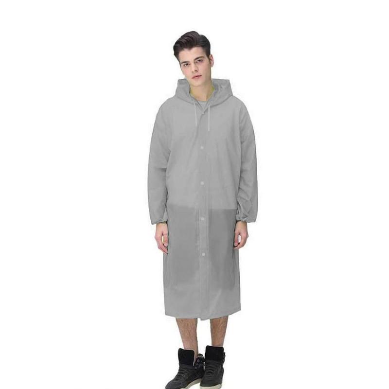 

1PCS Adult Emergency Waterproof Rain Coat Poncho Hiking Camping Hood Outdoor waterproof Anti-wet Long Rainwear Rain, Blue