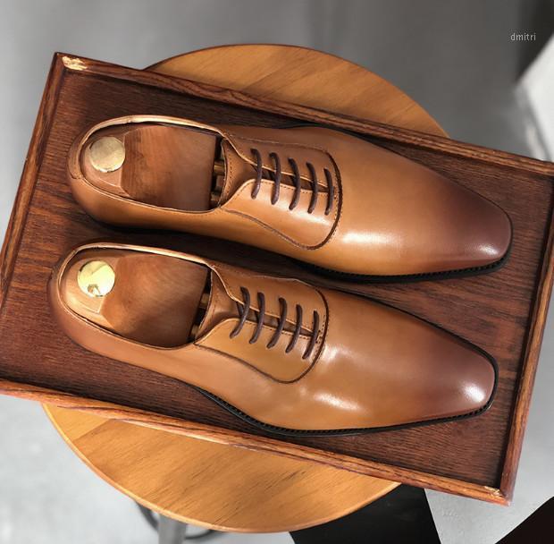 

Summer Men Fashion Square Toes Genuine Leather Handmade Dress Shoes Male Retro Breathable Flat Casual Loafers Free Shipping1, As pic