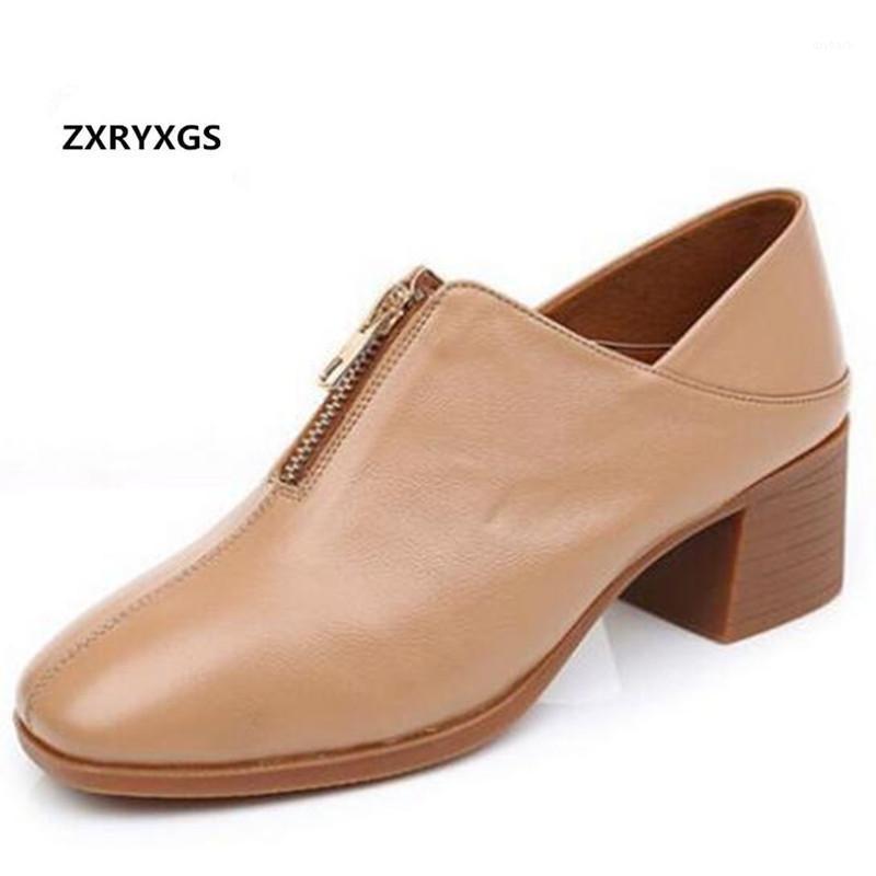 

Hot Sale Soft Cowhide Spring Shoes for Women High Heel Shoes Non-slip Soft Bottom Comfort Genuine Leather Casual1, Black