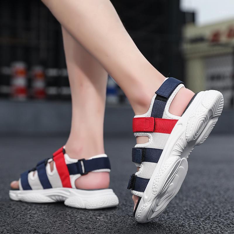 

masculina sandalias slide beach outdoor sandalia sandels 2020 shoes sports indoor hombre sport homme water for sandal fashion1, Black